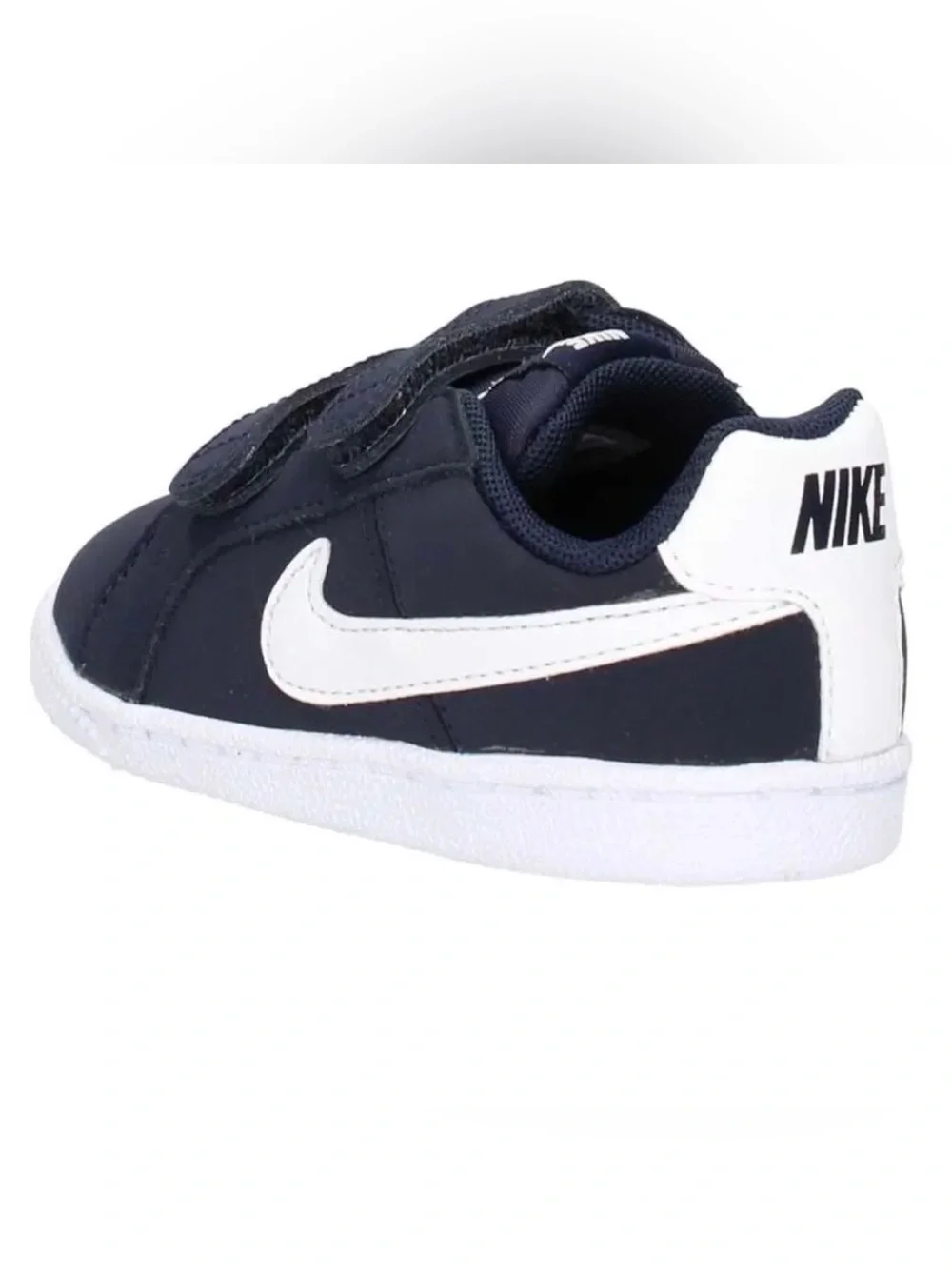 NIKE | Baby Navy and White Court Royale Velcro Sneakers